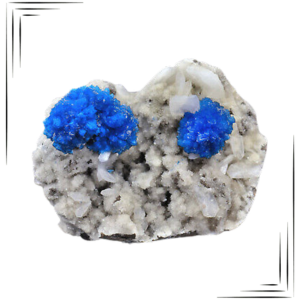 Photo Cavansite Brute sur fond blanc
